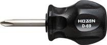 Tuốc nơ vít thân ngắn 4 cạnh cỡ 4x35mm Hozan -  D-69 
